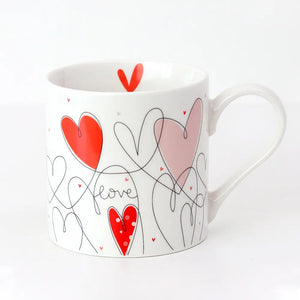 Belly Button Designs | Love Hearts Mug