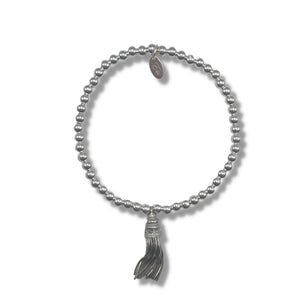 Ettie Medium Bead Tassel Bracelet