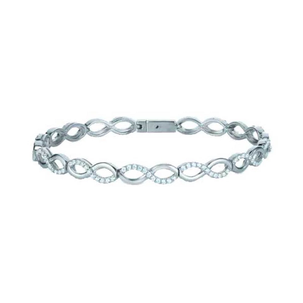 
            
                Load image into Gallery viewer, Real Effect | Sterling Silver Figure of 8 Bracelet
            
        