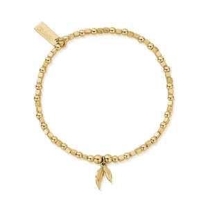 ChloBo | Mini Cube Double Feather Bracelet