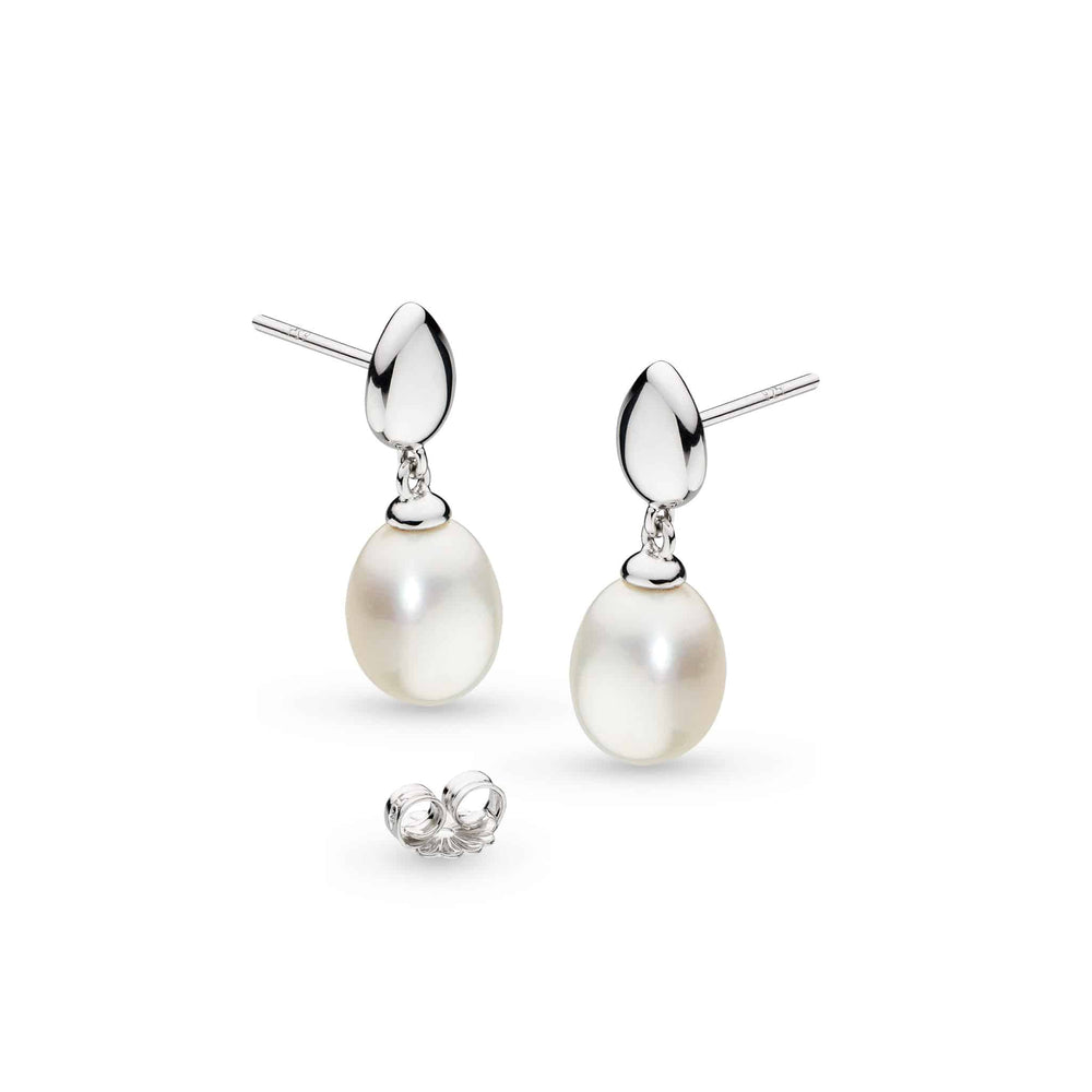 Kit Heath | Pebble Pearl Droplet Earrings