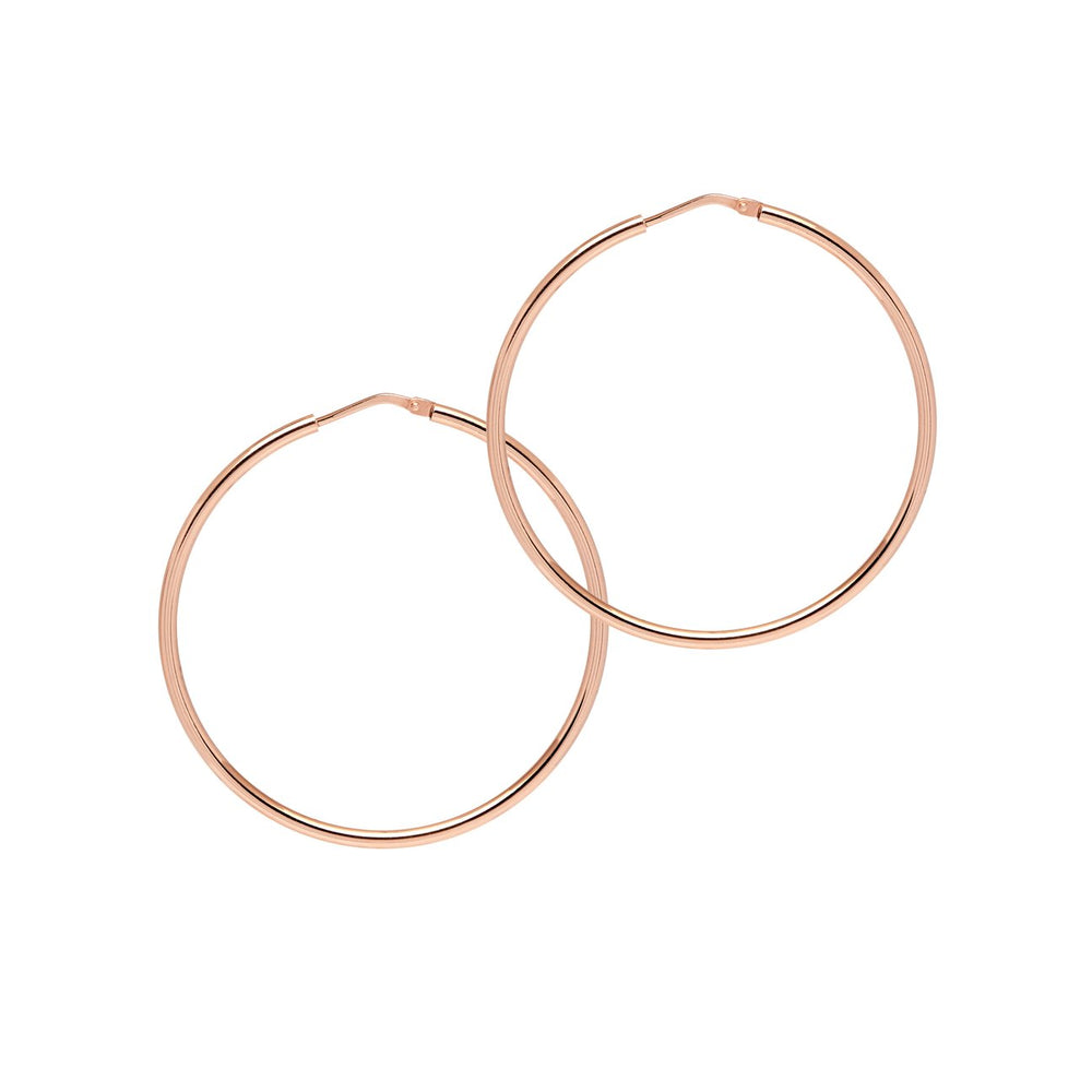 The Hoop Station La Chica Latina Medium Hoops - Rose Gold - Maudes The Jewellers