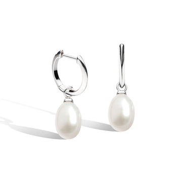 Kit Heath | Revival Pearl Drop Hoop Earrings