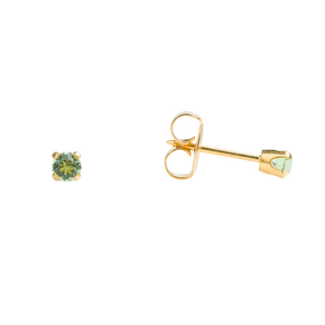 Studex Tiny Tips 3mm August Peridot Stud Earrings