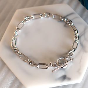 Kit Heath | Revival Figaro Chain Link T-Bar Bracelet