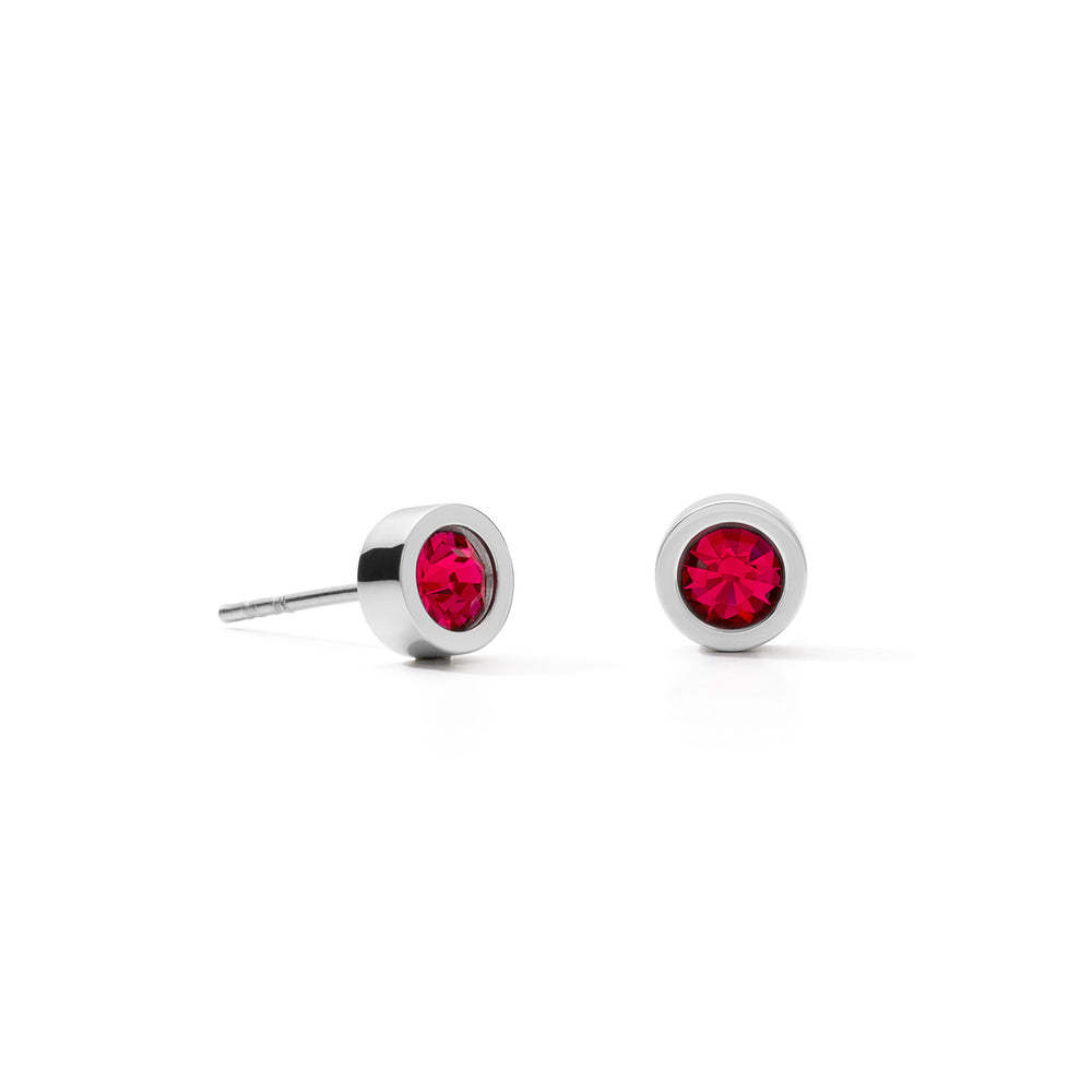 Coeur De Lion | Red Stud Earrings