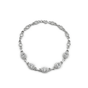 Real Effect | Sterling Silver and Cz Bracelet