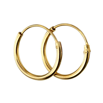 9ct Yellow Gold Hoop Earrings