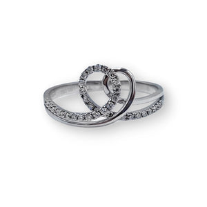 
            
                Load image into Gallery viewer, 18ct White Gold and Diamond Fancy Swirl Ring
            
        
