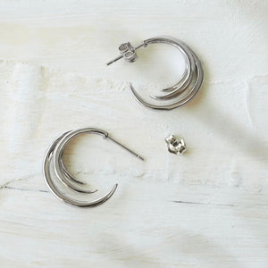 Kit Heath | Entwine Helix Wrap Hoop Stud Earrings