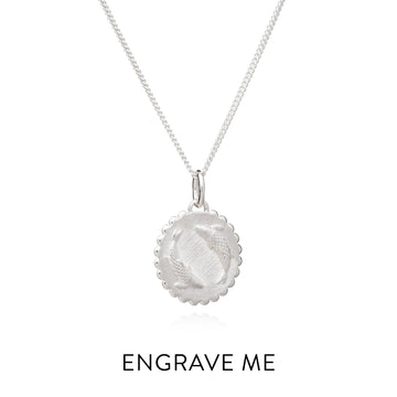 Rachel Jackson | Zodiac Art Coin Necklace | Silver