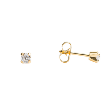 Studex Tiny Tips 3mm CZ Stud Earrings
