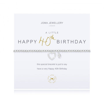 Joma Jewellery | Happy 40th Birthday Bracelet
