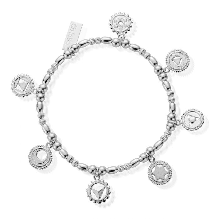 ChloBo Positive Vibes Bracelet - Silver - Maudes The Jewellers