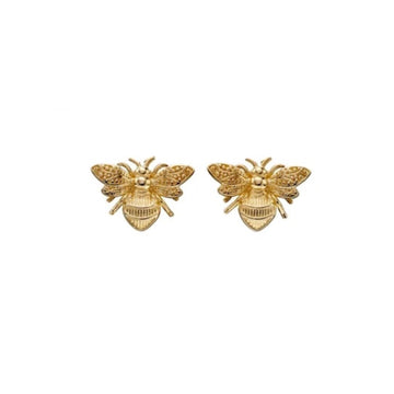 The Bee Collection 9ct Yellow Gold Bee Stud Earrings