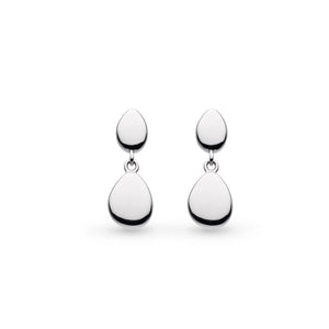 Kit Heath | Pebble Twin Droplet Drop Earrings