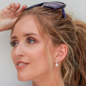 Kit Heath | Pebble Pearl Droplet Earrings
