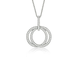 
            
                Load image into Gallery viewer, Real Effect | Sterling Silver Circle Necklace
            
        