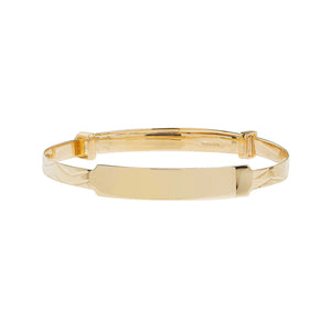 9ct Yellow Gold Babies Expandable Bangle