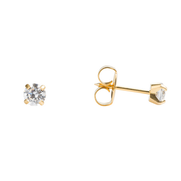 Studex Tiny Tips 4mm CZ Stud Earrings