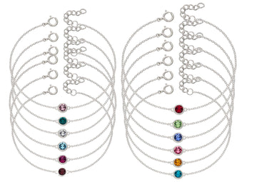 Sterling Silver Birthstone Bracelet