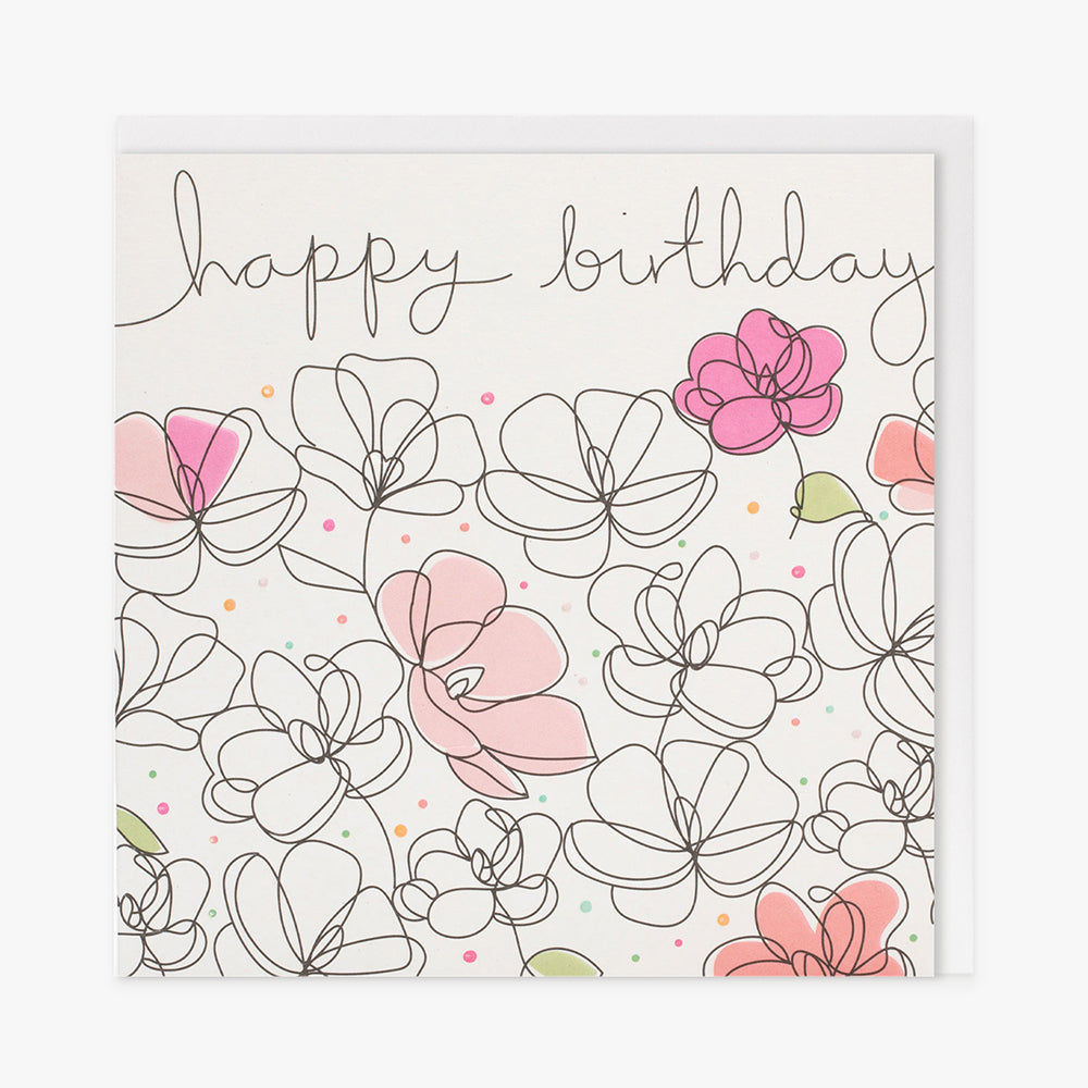 
            
                Load image into Gallery viewer, Belly Button Designs | Happy Birthday Card | Flowers
            
        