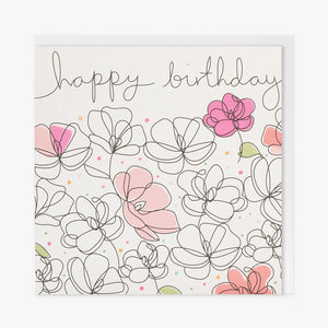 Belly Button Designs | Happy Birthday Card | Flowers