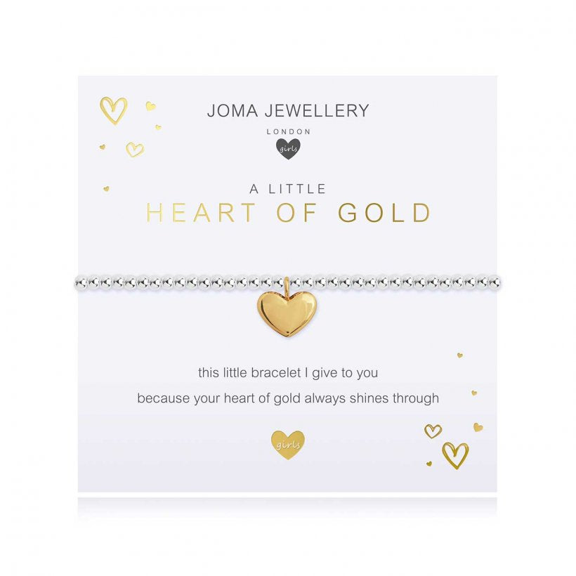 Joma Jewellery | Children’s A Little Heart Of Gold Bracelet