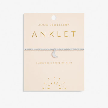 Joma Jewellery | Silver Moon Anklet