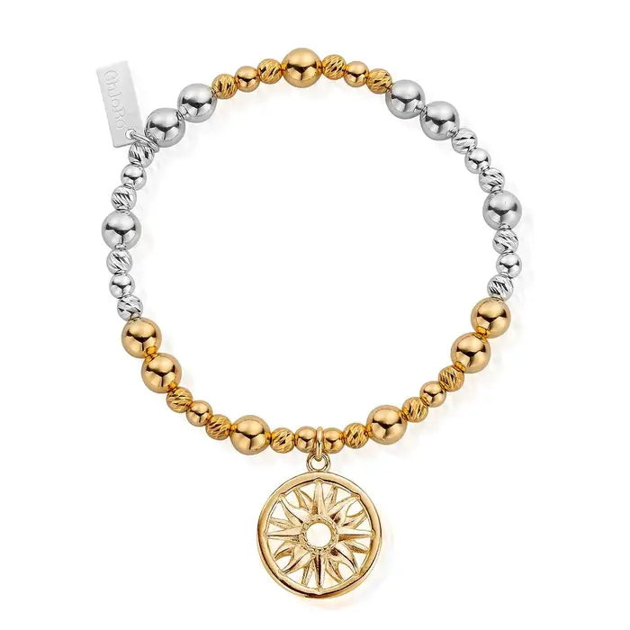 ChloBo | Gold and Silver Sun Mandala Bracelet