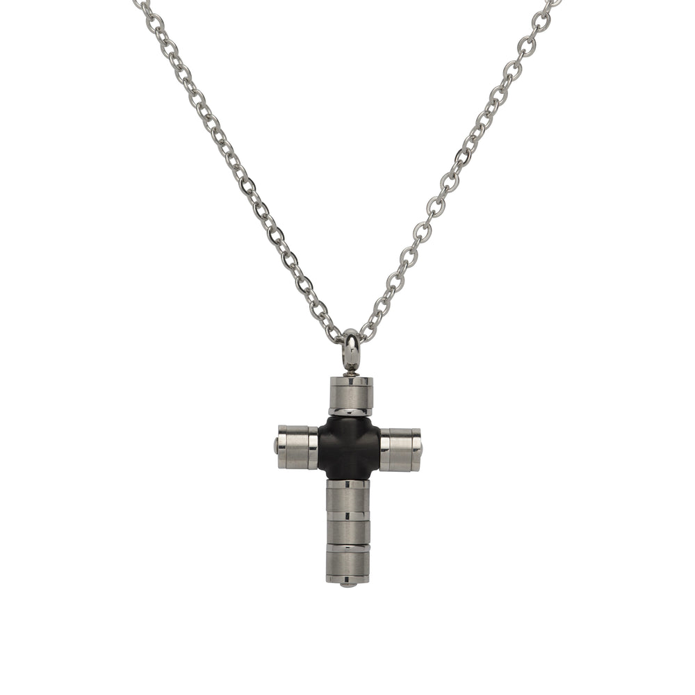 
            
                Load image into Gallery viewer, Unique &amp;amp; Co | Stainless Steel Cross Pendant and Chain
            
        