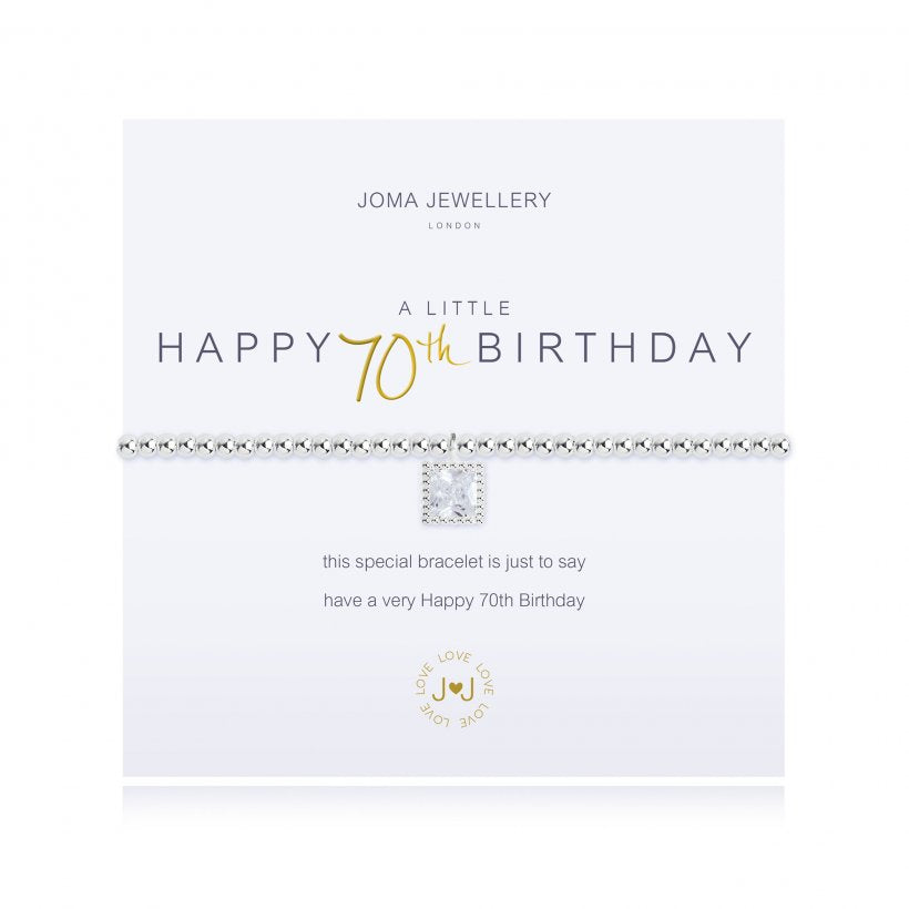 Joma Jewellery | Happy 70th Birthday Bracelet