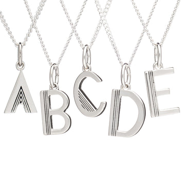 Rachel Jackson Initial Necklace | Silver