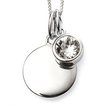 April BirthStone Pendant with Disc