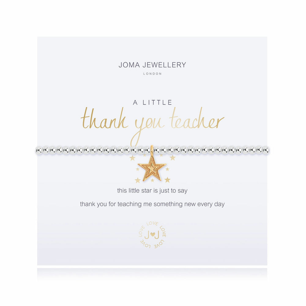 Joma Jewellery Thank You Teacher Star Bracelet Maudes The Jewellers joma-jewellery-thank-you-teacher-star-bracelet-maudes-the-jewellers