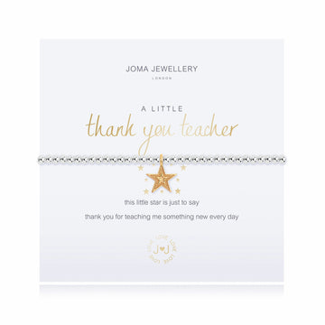 Joma Jewellery | Thank You Teacher Star Bracelet