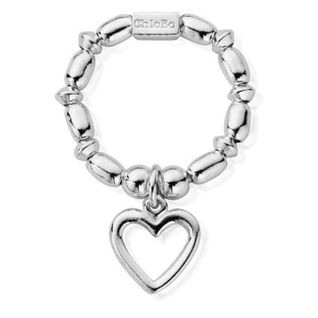 ChloBo | Mini Rice Open Heart Ring