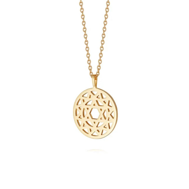 Daisy London Heart Chakra Necklace | 18ct Gold Plate