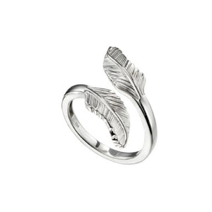 Sterling Silver Feather Wrap Ring - Maudes The Jewellers