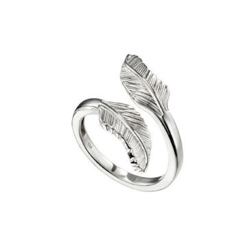 Sterling Silver Feather Wrap Ring