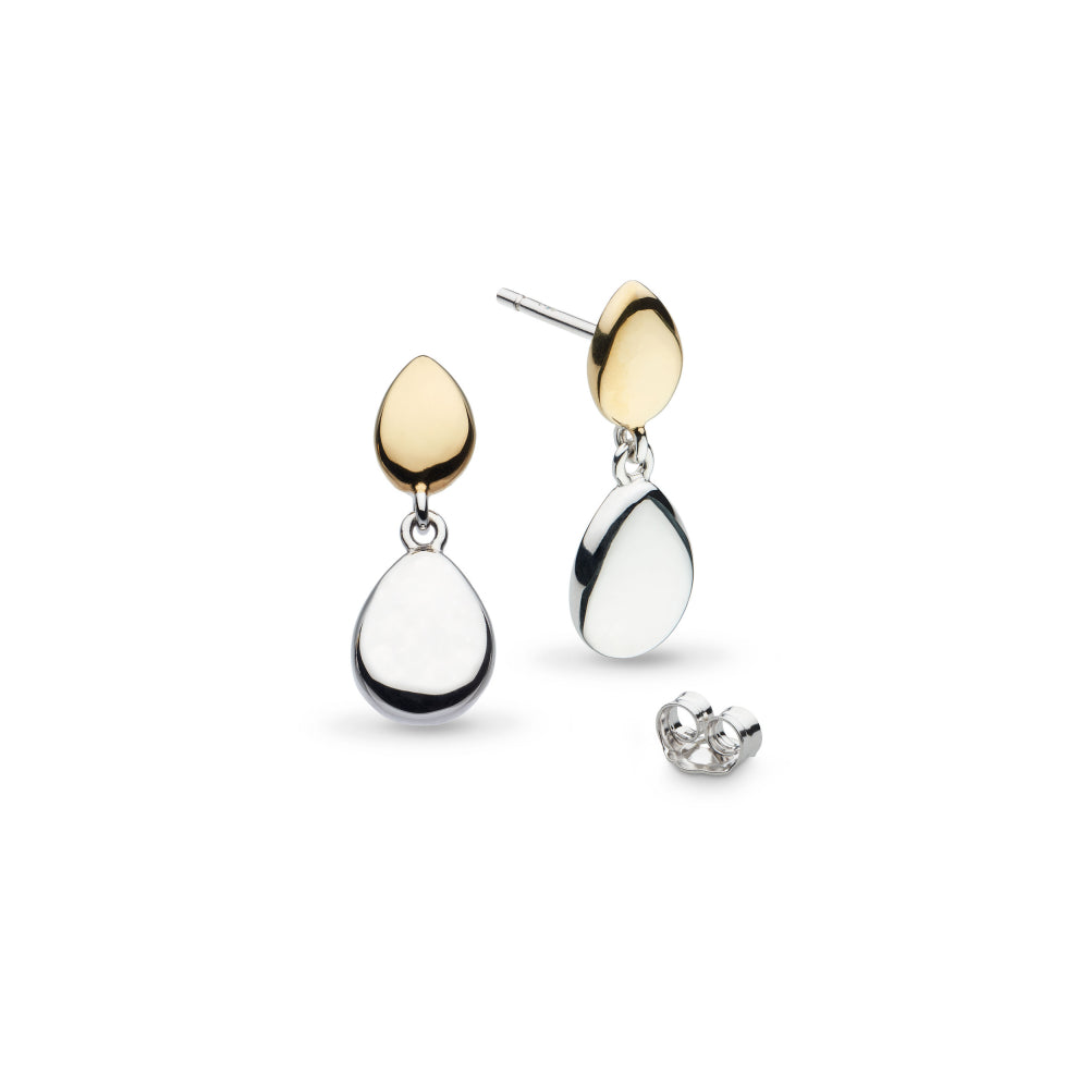 Kit Heath | Coast Pebble Golden Drop Earrings