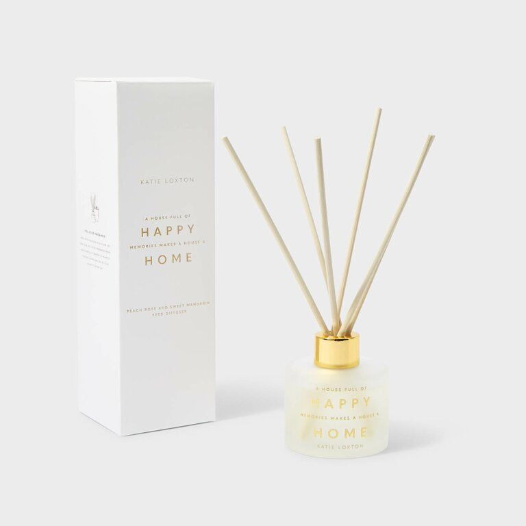 Katie Loxton | Sentiment Reed Diffuser | A House Full Of Happy Memories Makes A Happy Home