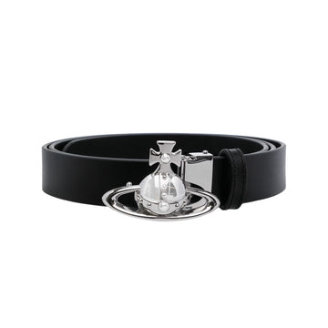 Vivienne Westwood Orb Buckle Belt | Palladium Black