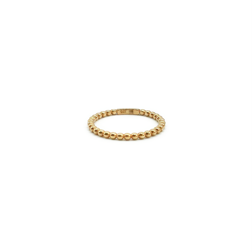 9ct Rose Gold Textured Band Ring - Maudes The Jewellers
