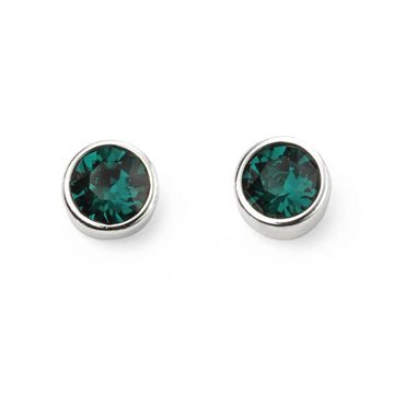 May Birthstone Stud Earrings