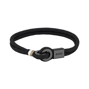 Boss | Thad Sport Nylon Black Cord Bracelet