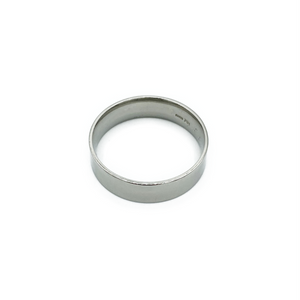 9ct White Gold Gents Wedding Ring 6mm