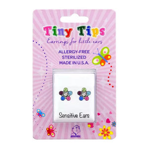 Studex Tiny Tips Rainbow Daisy Stud Earrings