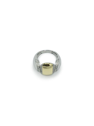 Chimento 18ct White and Yellow Gold, Reversible Diamond Ring - Maudes The Jewellers