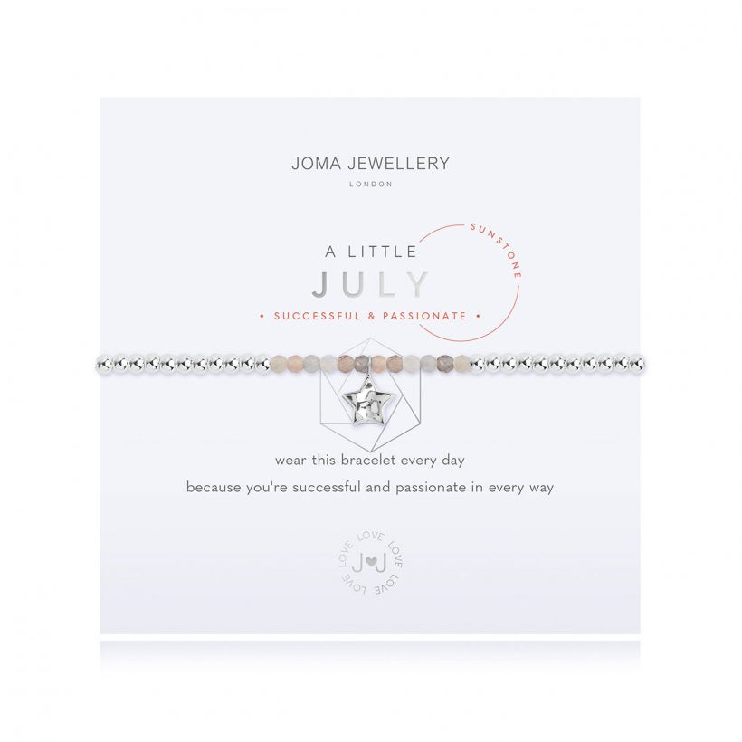 Joma Jewellery | Birthstone July Sunstone Bracelet